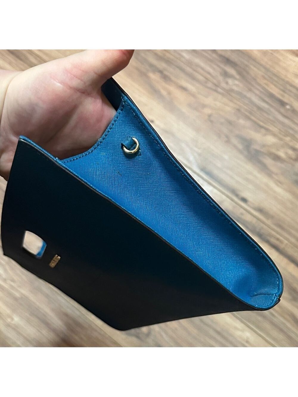 Michael Kors Tilda XL Teal Clutch - Picture 9 of 17